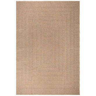 vidaXL Alfombra zizur apariencia de yute interior y exterior 200x290cm Vidaxl