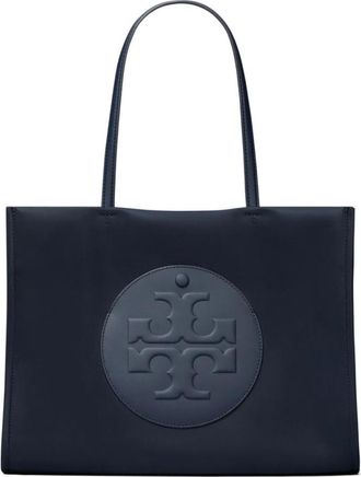 Tory Burch Navy Blue Ella Small Tote