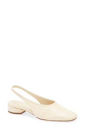 Aeyde Dua Slingback Flat in Creamy at Nordstrom Rack, Size 8.5Us / 38.5Eu