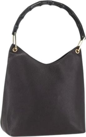 Gucci Pre-owned Handbags, female, Brown, Size: ONE SIZE Pre-owned Leather Handbag
