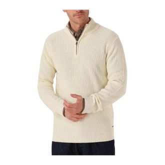 Dstrezzed Dstrezzed, Truien & Vesten, Heren, Beige, L, Skipper Ribknit Half Zip Sweater