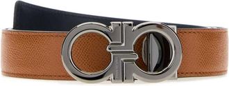 Ferragamo Gancini Reversible Belt - male - Ferragamo - Belts - Brown - 105 CM - Accessories