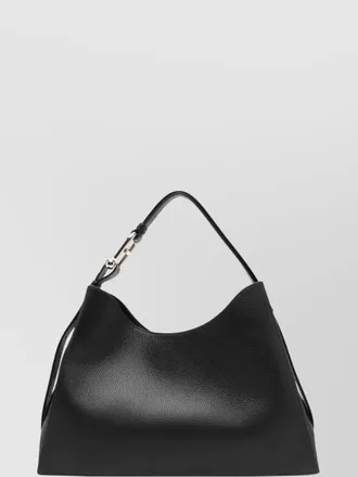 Furla calf leather shoulder bag with adjustable strap