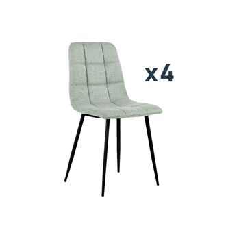 Klast Packs 4 sillas tela menta 43 cm x 88 cm cm