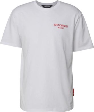 Just Cavalli T-shirts en Polos - Heren - T-shirts - Wit - S - Tops
