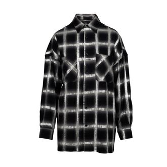 Amiri Glanzend Geruit Oversized Shirt - 10s