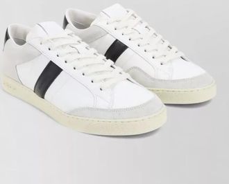Tom Ford grain leather suede low top sneakers