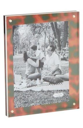 Mud Pie Tortoise Acrylic Block Photo Frame in Brown at Nordstrom Rack