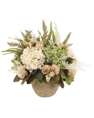 Creative Displays Inc. Assorted Hydrangea Fall Arrangement With Dried Roses