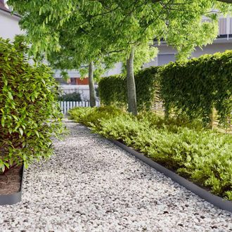 Berkfield Home Lawn Edgings 50 pcs Anthracite 10x103 cm Cold-rolled Steel in White