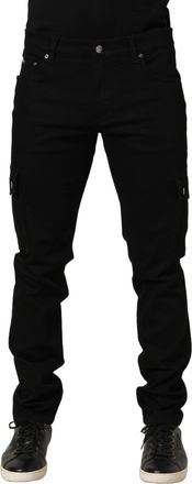 Dolce & Gabbana Black Cotton Stretch Skinny Men Denim Jeans Elastane Clothing