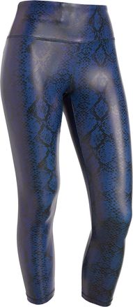 Freddy Leggings vita alta 7/8 in tessuto coated effetto snake