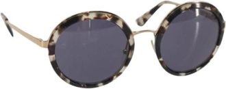Prada Pre-owned Vintage Metal Zonnebrillen - Dames - Vintage Accessoires - Bruin - ONE Size - Vintage