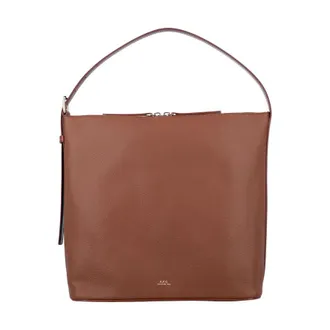 A.P.C. Vera leather bag with adjustable strap Noisette Cow Shoulder