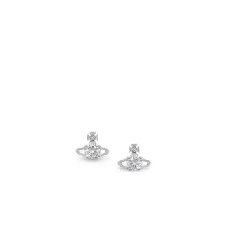 Vivienne Westwood Accessoires, Dames, Grijs, ONE Size, Platinum Reina Oorbellen