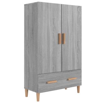 Berkfield Home Highboard Grey Sonoma 70x31x115 cm Engineered Wood | Size: 70 x 31 x 115 cm