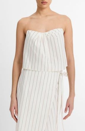 Vince Seedling Stripe Drape Tank in Off White/Marigold at Nordstrom Rack, Size 12