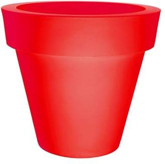 Serralunga Flowerpot Vas - Red - Polythene - Designer Luisa Bocchietto