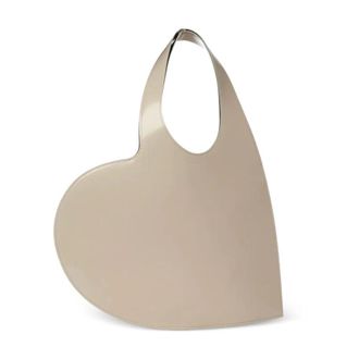 Coperni Heart Tote Bag - Dames - Tassen - Beige - Maat: ONE Size Leer