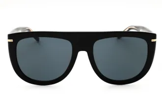 HUGO BOSS BOSS1655S Oversized Plastic Frame Sunglasses - Black