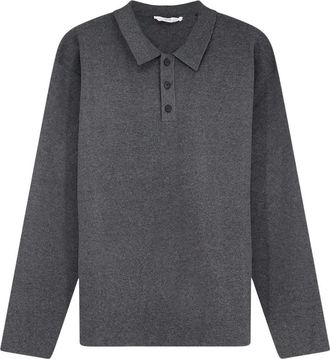 Hev&ograve; Tops, Heren, Grijs, S, Polo Shirts