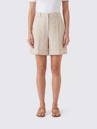 Eleventy Striped Cotton Blend Shorts