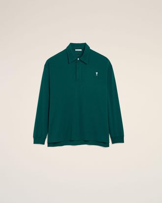 Ami Green Cotton Ami De Coeur Polo Green - XXXL - for Men