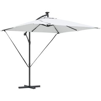 vidaXL Parasol De Cantilever Tipo Pl&aacute;tano Arena 249 X 249 X 250 Cm Vidaxl