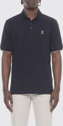 Brunello Cucinelli Polo in cotone con logo Brunello Cucinelli