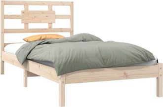 vidaXL Bed Frame without Mattress 90x200 cm Solid Wood vidaXL