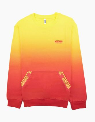 Moschino Mens Moschino Underwear Pocket Tape Logo Sweatshirt Yellow/red - Yellow Red - Size: 37/36/32