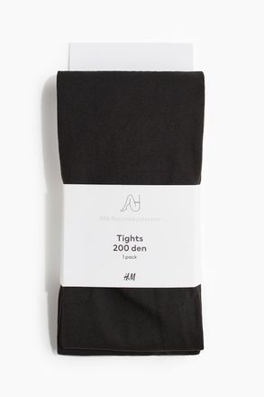 H&M Strumpfhose 200 den - Schwarz