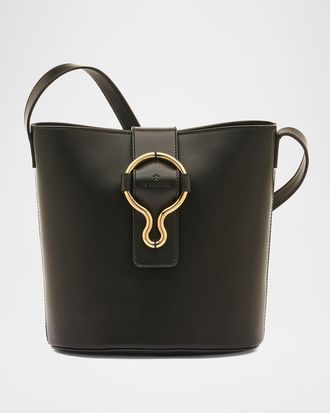 IL BISONTE Consuelo Leather Bucket Bag