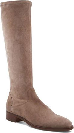 Aquatalia Sabrena Weatherproof Knee High Boot in Taupe Suede at Nordstrom, Size 8.5