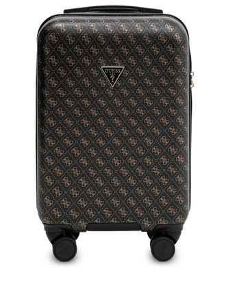 Guess Co Jesco monogram suitcase - women - Acrylonitrile Butadiene Styrene (ABS)/Polycarbonite - One Size - Black
