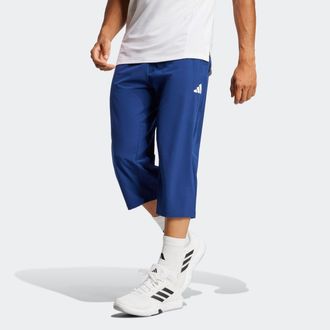 adidas Sporthose ADIDAS PERFORMANCE TR-ES 3/4 PANT, Damen, Gr. XXL, N-Gr, blau (dunkelblau), Obermaterial: 87% Polyester, 13% Elasthan, 3/4-L&auml;nge, Hosen Spor
