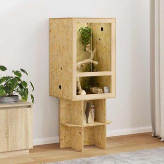 vidaXL vidaXL Terrario Marrone 50 x 50 x 130 cm OSB