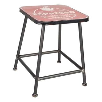 Wanderlust Deco Taburete de metal 38 x 38 x 45h cm