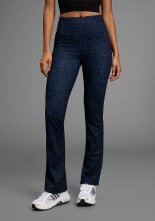 FAYN SPORTS Leggings FAYN SPORTS, Damen, Gr. 17, K + L Gr, schwarz (navy, schwarz), Obermaterial: 80% Polyester, 20% Elasthan, bedruckt, bootcut fit, Hosen Leggin