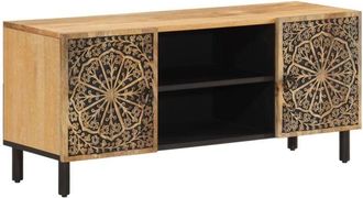 vidaXL Mueble De Tv Madera Maciza De Mango 105x33x46 Cm Vidaxl