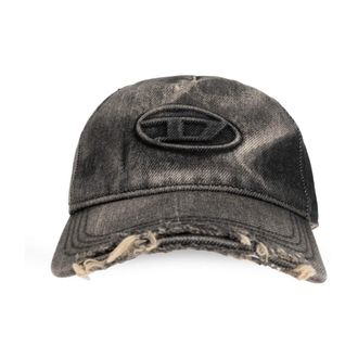 Diesel C-Seymon Baseball Cap - Heren - Petten - Grijs - S - Katoen - Accessoires