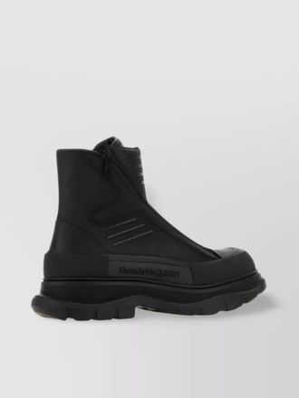 Alexander McQueen streamlined leather ankle boots