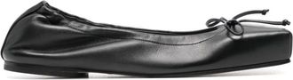 Jacquemus Black Leather Ballet Flats