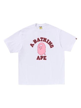 A Bathing Ape T-shirt met logoprint - Wit