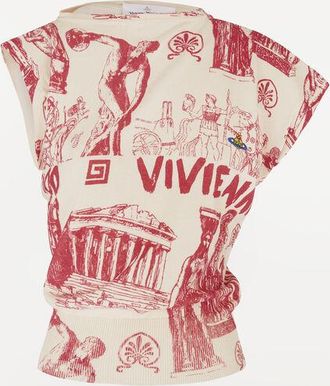 Vivienne Westwood Justine Top Cashmere / Cotton Dove-white XS Women