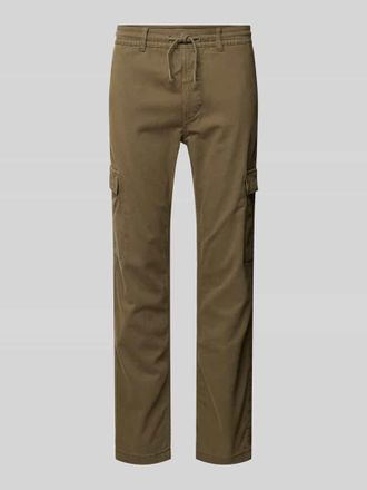Pepe Jeans London Slim Fit Cargohose mit Kordelzug Modell Gymdigo in Oliv, Gr&ouml;&szlig;e 36