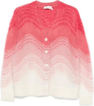 Zimmermann Cardigan Rebellion Wave - Rosa