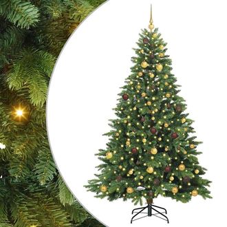vidaXL &Aacute;rbol De Navidad Artificial Con 300 Led Verde 210 Cm Pe Y Pvc Vidaxl