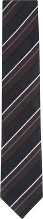 Brioni Cravatta a righe - Marrone