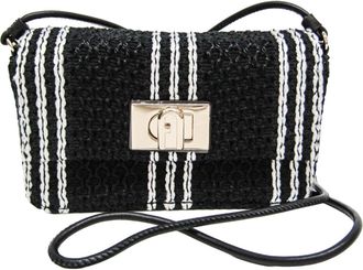 Furla Nylon Cotton Leather Shoulder Bag (Pre-Owned)